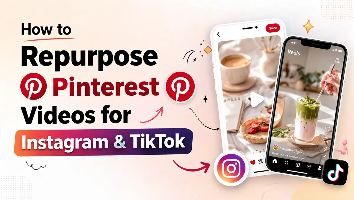 How to repurpose Pinterest videos for Instagram and TikTok using SavePin